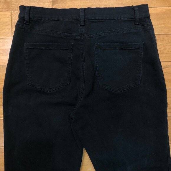 Gloria Vanderbilt Amanda Classic 5-pocket Straight Leg Black Jeans Size 10 Short - Picture 6 of 7